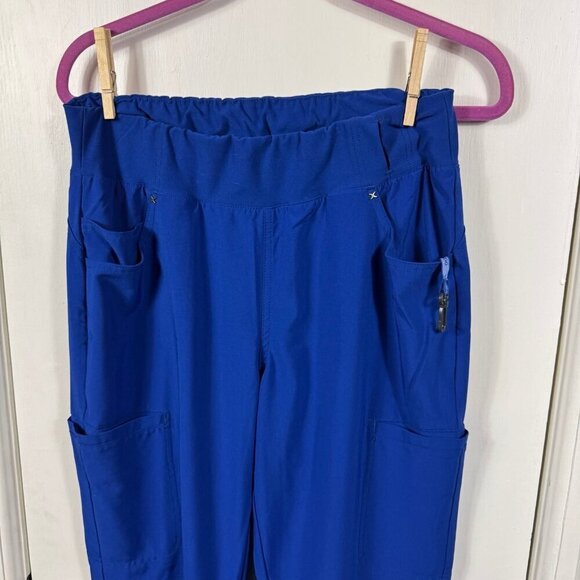 Carhartt royal blue cargo scrub pants size medium tall yoga pants style - Picture 2 of 6